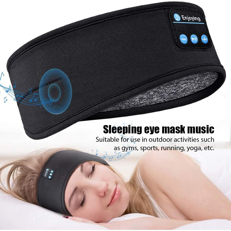 Máscara de Dormir Bluetooth com Fone de Ouvido - Tapa Olho Sono Tranquilo com Música