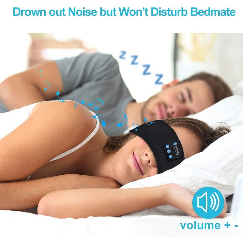 Máscara de Dormir Bluetooth com Fone de Ouvido - Tapa Olho Sono Tranquilo com Música