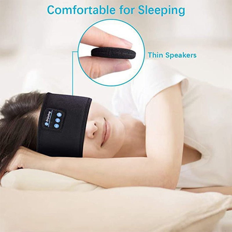 Máscara de Dormir Bluetooth com Fone de Ouvido - Tapa Olho Sono Tranquilo com Música